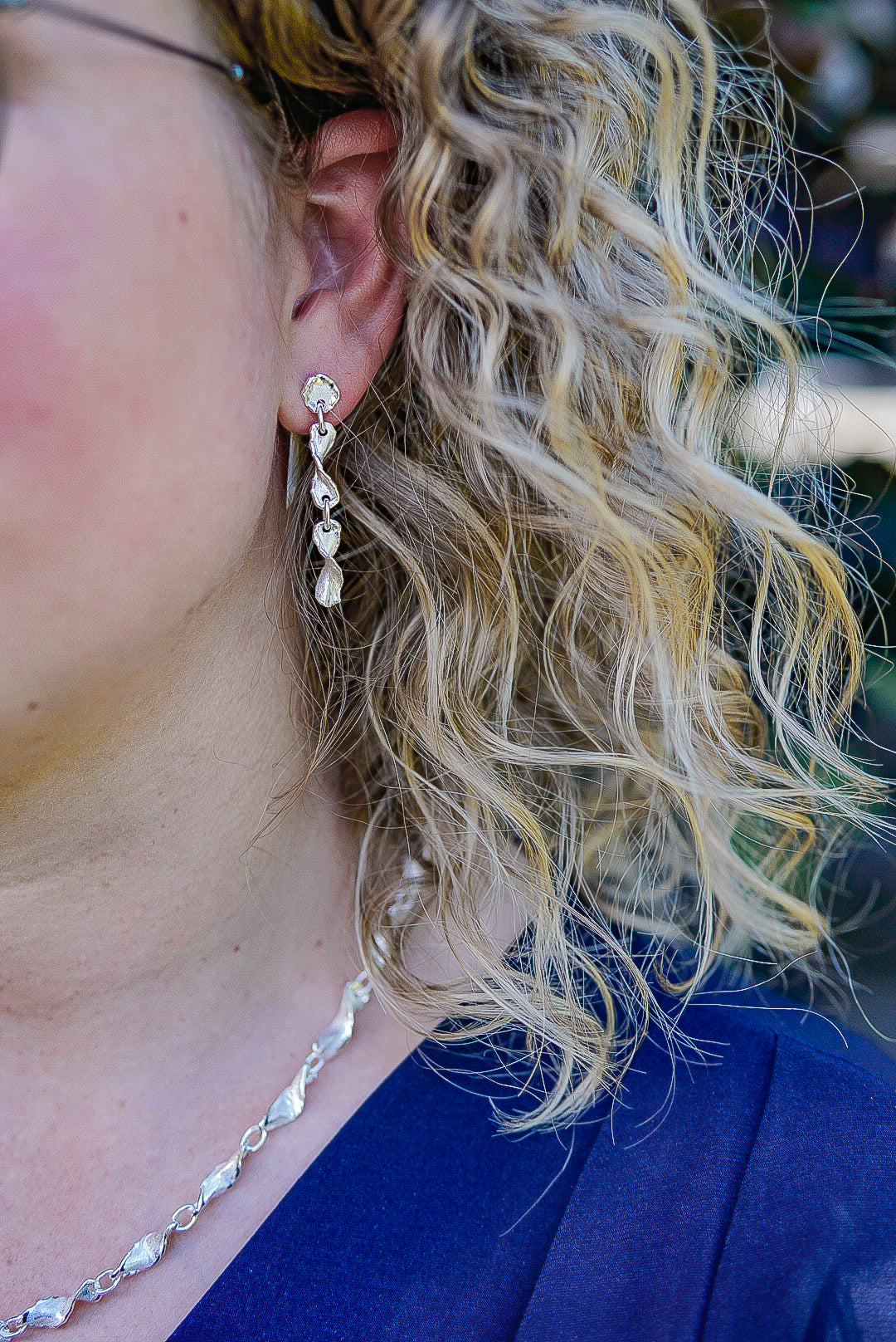 Ohrhänger handgemacht in Silber