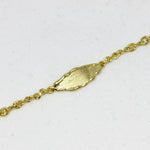 Identarmband unendlich in 585 Gelbgold