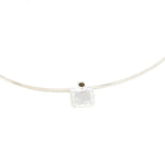 Silberanhänger Rauchquarz Quadrat