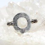 Doppelseitiger Adapter Silber oval