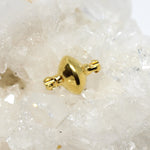 Doppelseitiger Adapter Edelstahl vergoldet