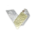 Silberanhänger zweifarbig mit Brillant