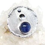 Silberanhänger rund mit Disthen