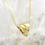 Anhänger in 333 Gelbgold mit Zirkonia