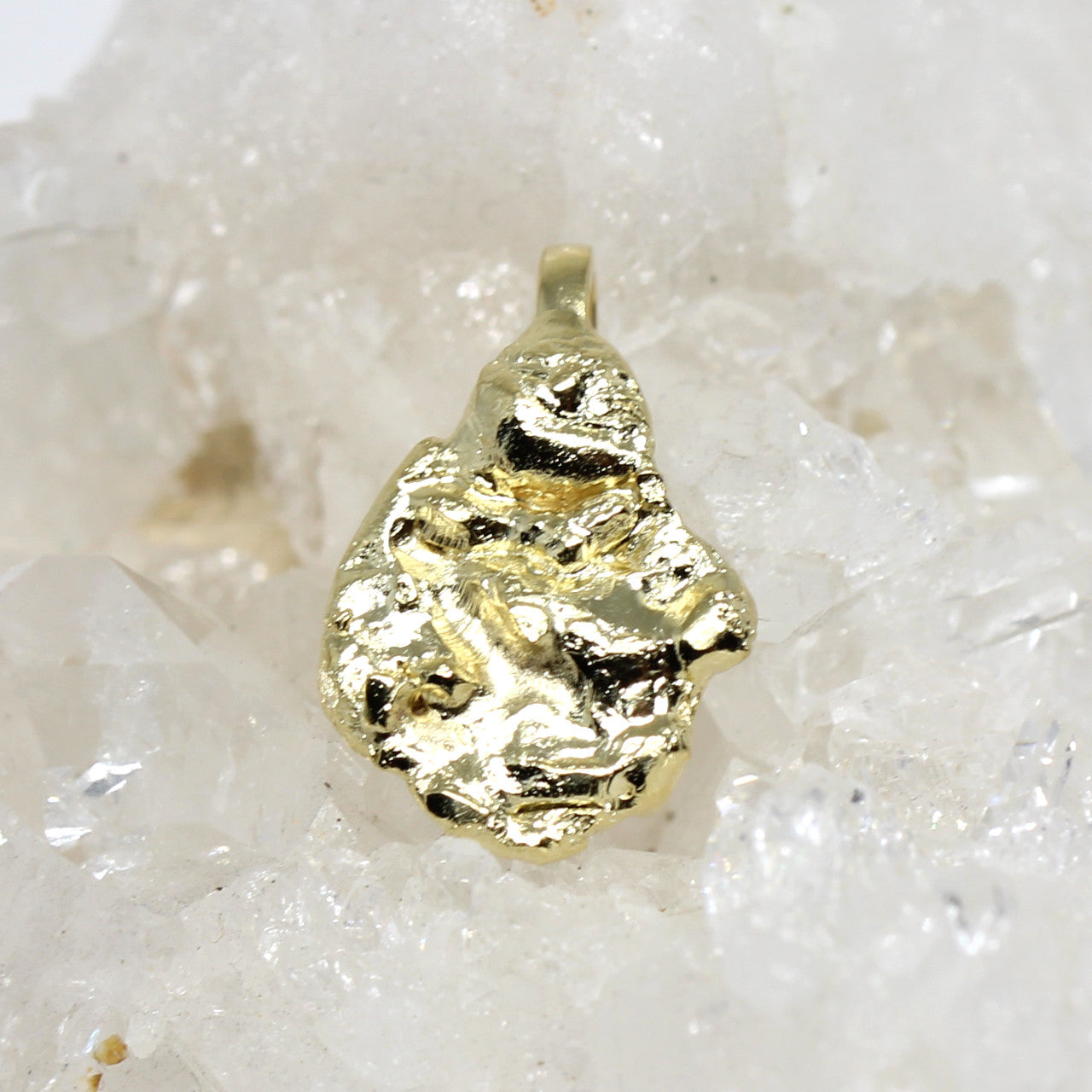 Anhänger Nugget in 585 Gelbgold 1,5 Gramm