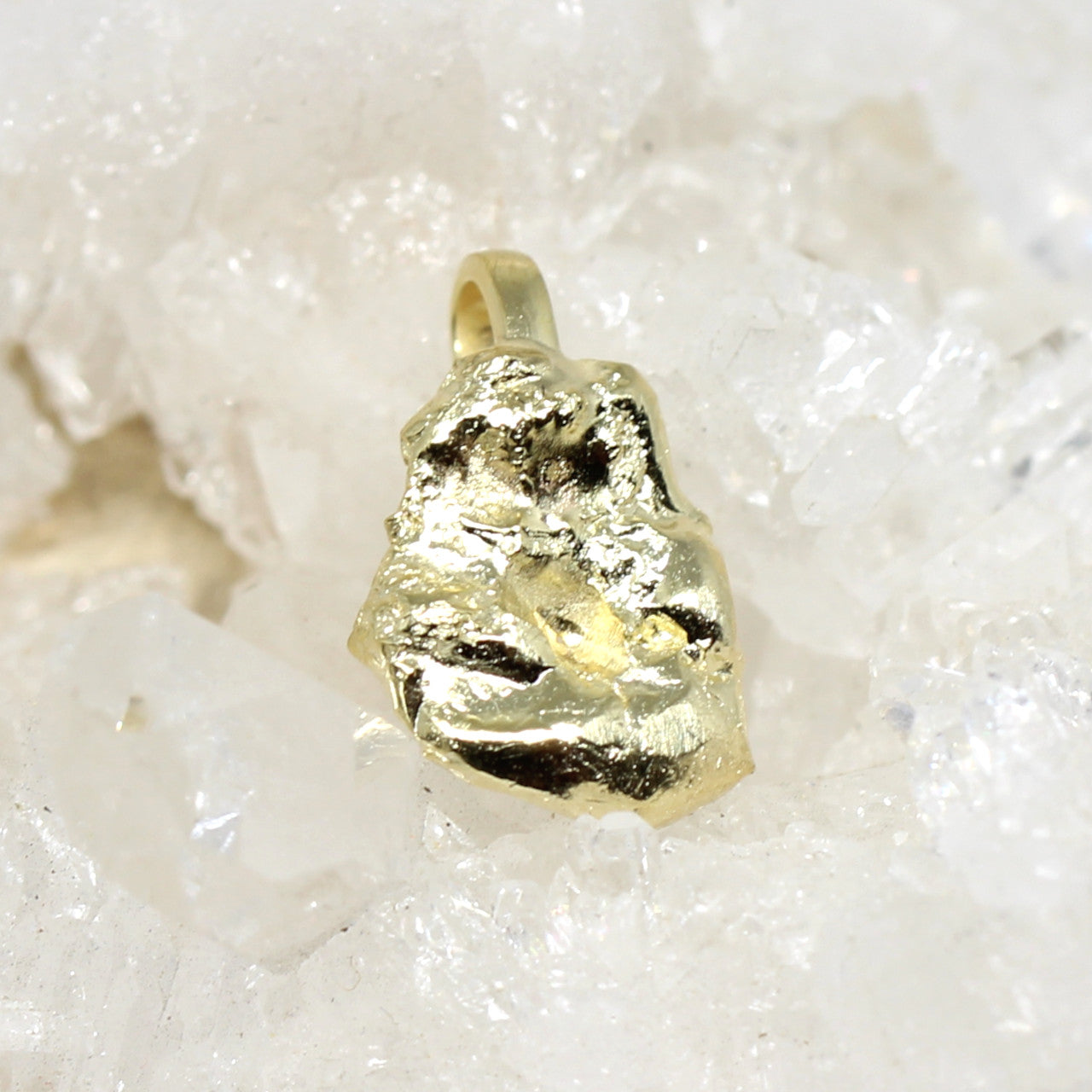 Anhänger Nugget in 585 Gelbgold 1,3 Gramm