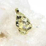Anhänger Nugget in 585 Gelbgold mit Brillant