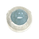 Wechselschließe in Silber mit Aquamarin