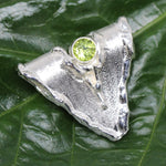 Silberanhänger mit Peridot