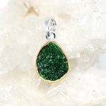 Silberanhänger Uwarowit Tropfen