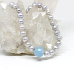 Wechselschließe Aquamarinkugel facettiert