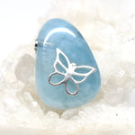 Wechselschließe Aquamarin Tropfen