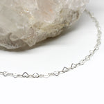 Armband Silber mit zarten Herzen