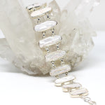 Armband Silber mit Süßwasserperlen