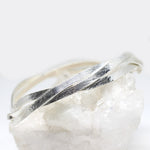 Armband Silber Spange Seidenmatt