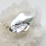 Wechselschließe Barockperle mit Blattsilber