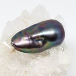 Wechselschließe Barockperle dunkel schattiert