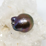 Wechselschließe Barockperle dunkel