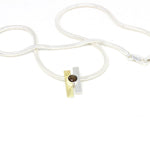 Silberanhänger Rauchquarz zweifarbig