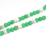 Wechselkette Chrysopras mit Perlen