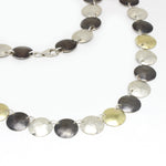 Collier Silber dreifarbig mit 750 Gelbgold