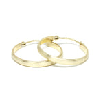 Creolen Gelbgold mattiert