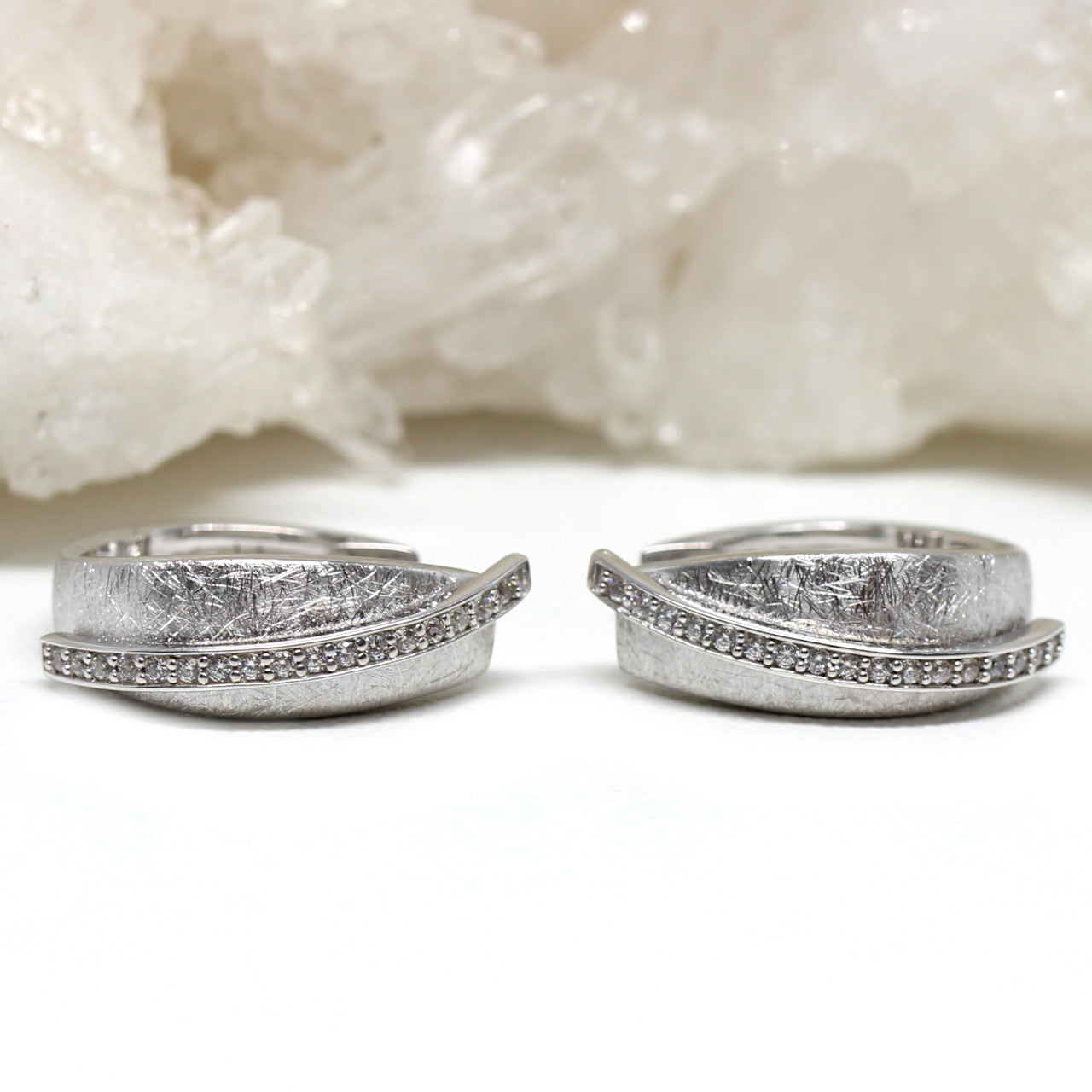 Creole Silber eismatt mit Zirkonia