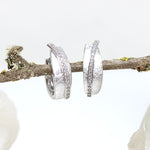 Creole Silber eismatt mit Zirkonia