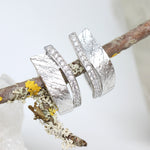 Creole Silber eismatt mit Zirkonia