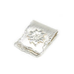 Wechselschließe Handarbeit Edelweiß in Silber
