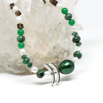 Einseitiger Adapter Silber links geschwungen