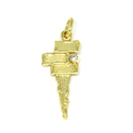 Anhänger in 585 Gelbgold mit Brillant