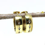 Creolen 585er Gelbgold mit Diamanten
