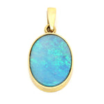 Anhänger 333 Gelbgold mit Opaldoublette