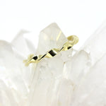 Ring in 585 Gelbgold locker gekordelt