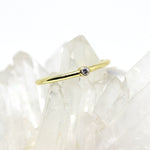 Ring in 333 Gelbgold poliert mit Zirkonia
