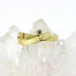Ring in 585 Gelbgold mit gelben Diamant