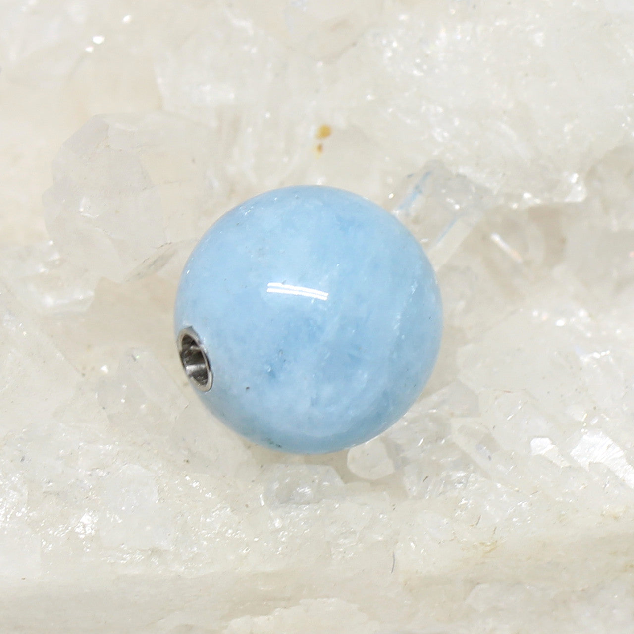 Wechselschließe Aquamarin Kugel