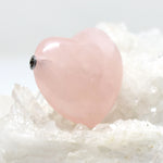 Wechselschließe Rosenquarz Herz