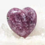 Wechselschließe Lepidolith Herz