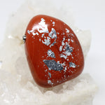 Wechselschließe Jaspis mit Blattsilber