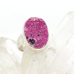 Silberring mit Kobaltcalcit