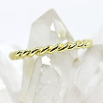 Ring in 585 Gelbgold gekordelt 2,3 mm