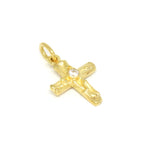 Anhänger Kreuz in 333 Gelbgold mit einem Zirkonia