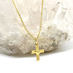 Anhänger Kreuz in 333 Gelbgold mit Herz