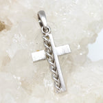 Silberanhänger Kreuz handgefertigt