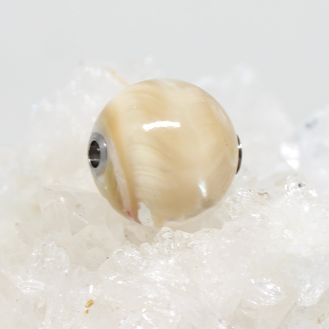 Wechselschließe Perlmutt Kugel