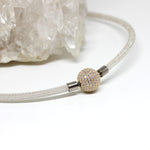 Wechselschließe Kugel Pavé Zirkonia