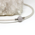 Wechselschließe Kugel Pavé Zirkonia