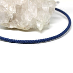 Wechselkette Leder blau